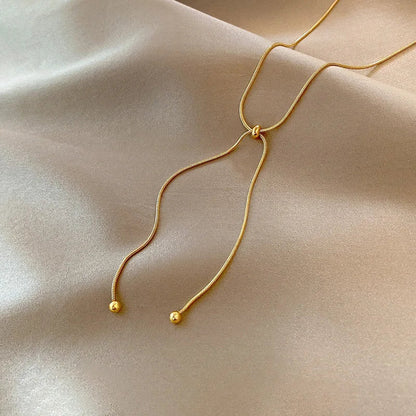 Elara Collar Ajustable de Acero Inoxidable Chapado en Oro de 18K – Sienna Noosa