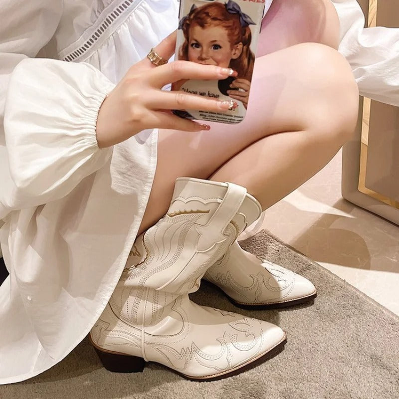 Valeria Alma Boots Cowboy Bordadas – Sienna Noosa