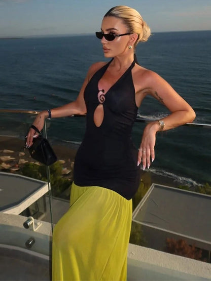 Nerea Estefania Maxi Dress Shoulders Off-shoulder With Aberturas – Sienna Noosa