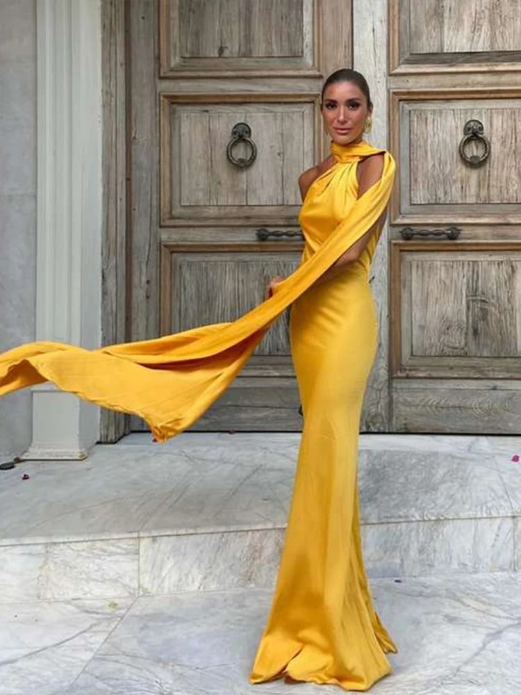 Vittoria Naia Maxi Dress Two-tone With Panuelo – Sienna Noosa