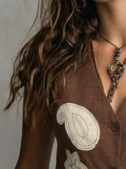 Elvira Waistcoat Linen With Belt Ajustable – Sienna Noosa