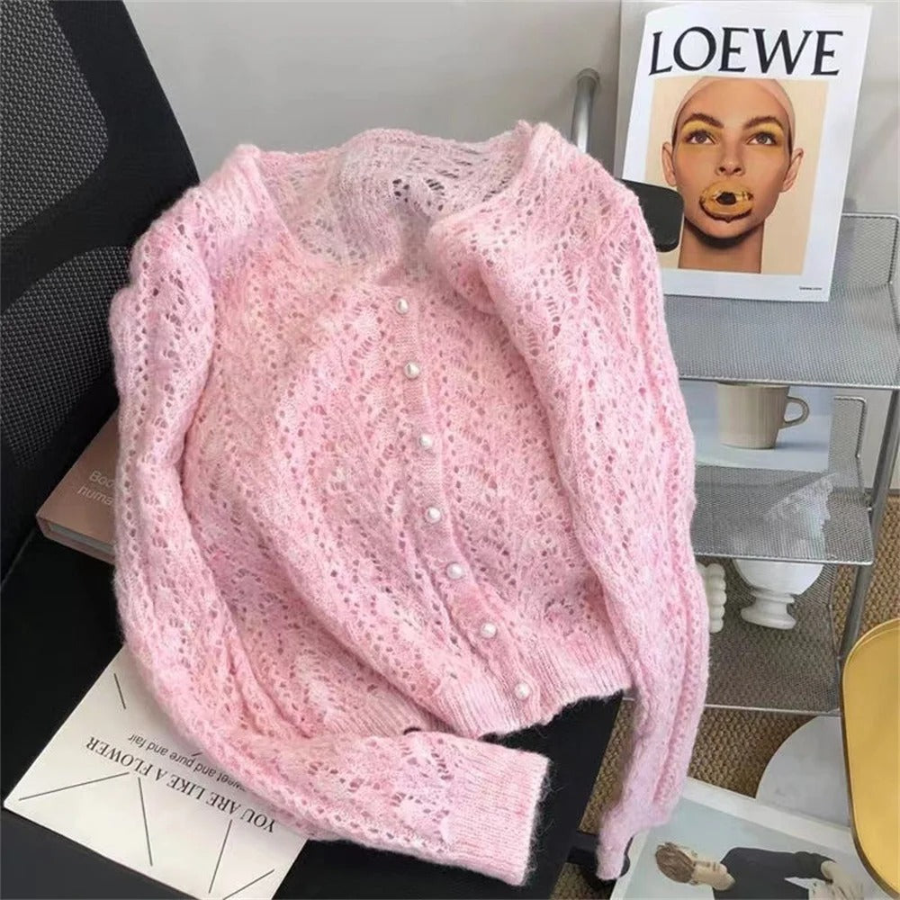 Amalia Cardigan Knit With Lace – Sienna Noosa