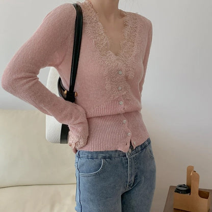 Elena Cardigas Short Knit With Neck Redondo – Sienna Noosa