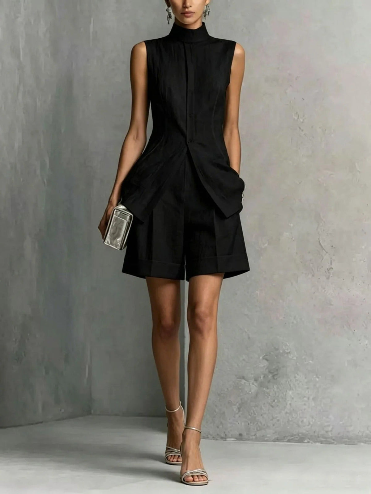 Alaia Valeria Jumpsuit Short Halter With Trousers Wide – Sienna Noosa