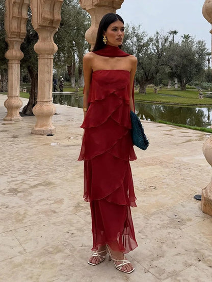 Amira Zahara Maxi Dress Satin Ombre With Aberturas – Sienna Noosa