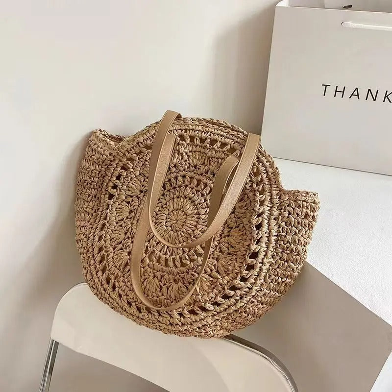 Ainhoa Catalina Bag Tote Rafia Tejida Gran Capacidad – Sienna Noosa