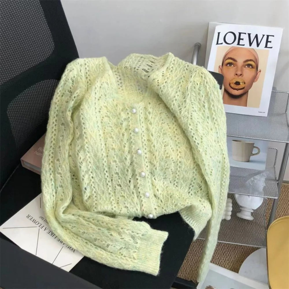 Amalia Cardigan Knit With Lace – Sienna Noosa