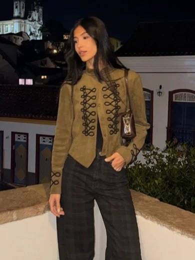 Amelia Nadia Jacket Denim Fitted With Neck Bao – Sienna Noosa