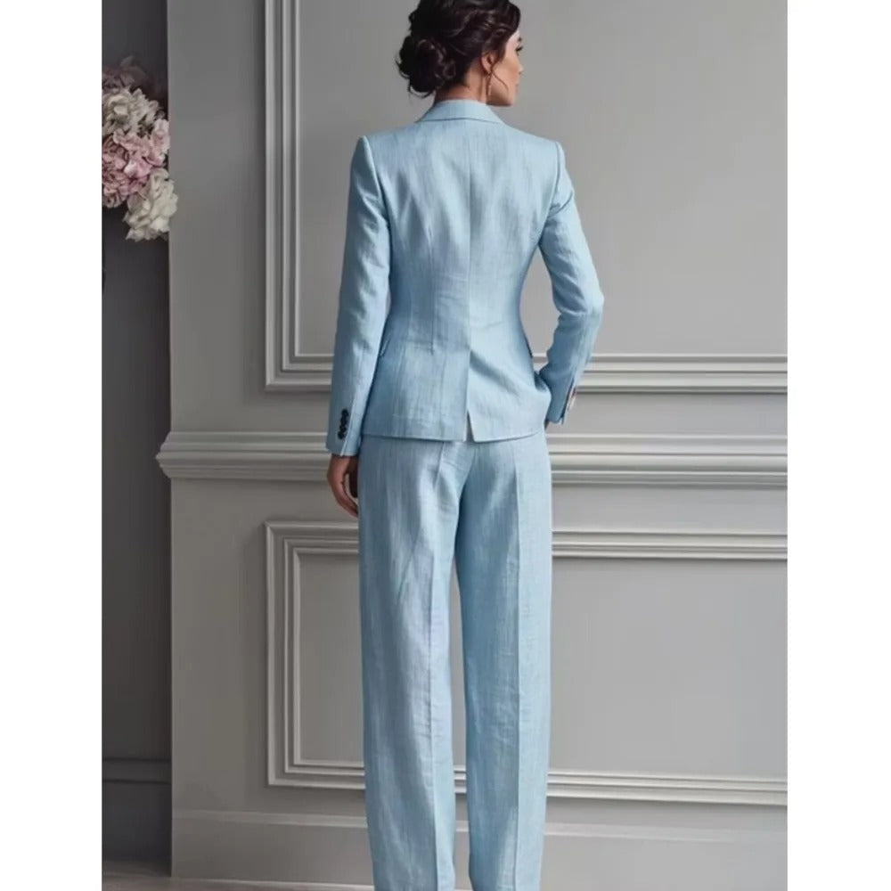 Asuncion Victoria Set Traje Elegant With Blazer Fitted And Trousers Wide – Sienna Noosa