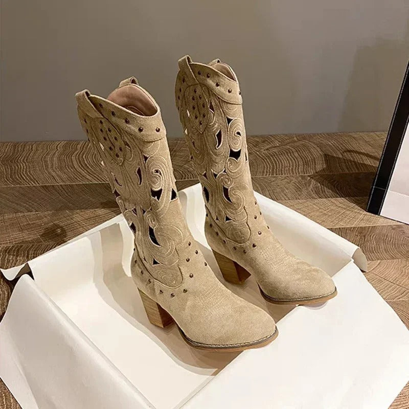 Alba Amalia Boots Cowboy Metallic – Sienna Noosa