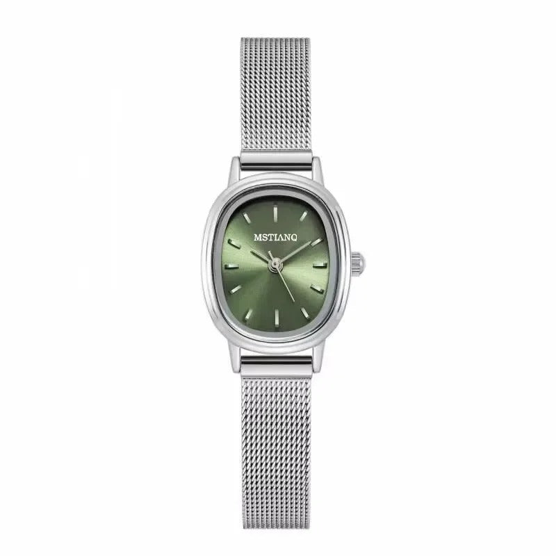 Esmeralda Reloj Ovalado Green Acero Inoxidable – Sienna Noosa