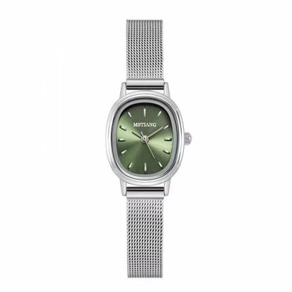 Esmeralda Reloj Ovalado Green Acero Inoxidable – Sienna Noosa