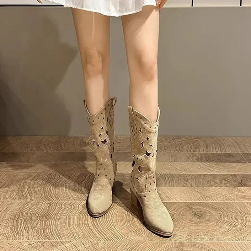 Alba Amalia Boots Cowboy Metallic – Sienna Noosa