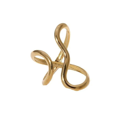 Lucia Anillo Gold Acero Inoxidable With Bano Pvd Oro 18k – Sienna Noosa