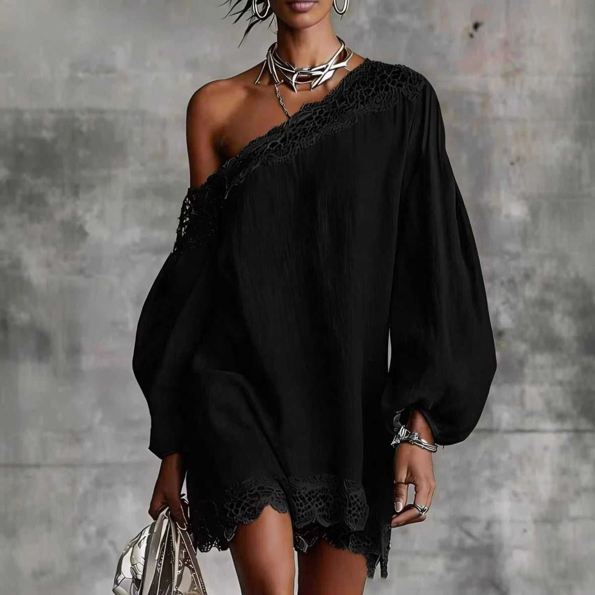 Arianna Elisa Mini Dress Tulle With Shoulders Off-shoulder And Sleeve Long – Sienna Noosa