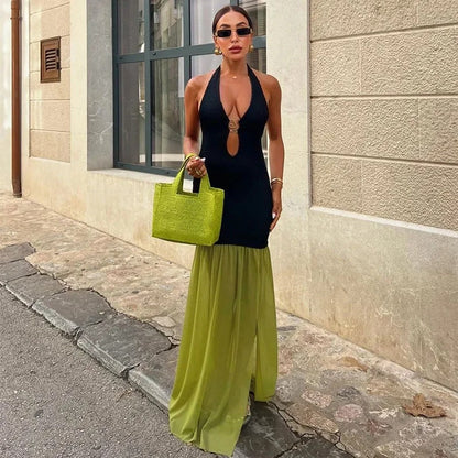 Nerea Estefania Maxi Dress Shoulders Off-shoulder With Aberturas – Sienna Noosa