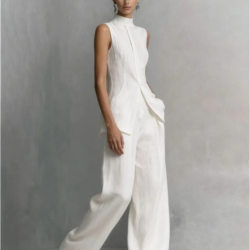 Celia Amelia Jumpsuit Two-tone Pierna Wide With Neckline In V – Sienna Noosa
