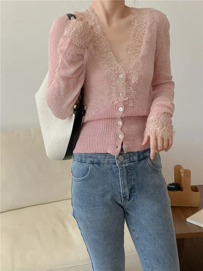Elena Cardigas Short Knit With Neck Redondo – Sienna Noosa