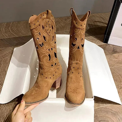 Alba Amalia Boots Cowboy Metallic – Sienna Noosa