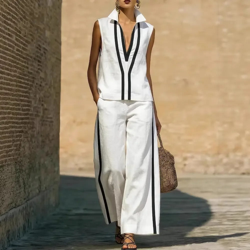 Blanca Carlota Maxi Dress Black With Ribetes In Contrast – Sienna Noosa