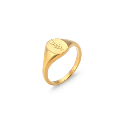 Elena Anillo Gold Acero Inoxidable With Perla Agua Dulce – Sienna Noosa