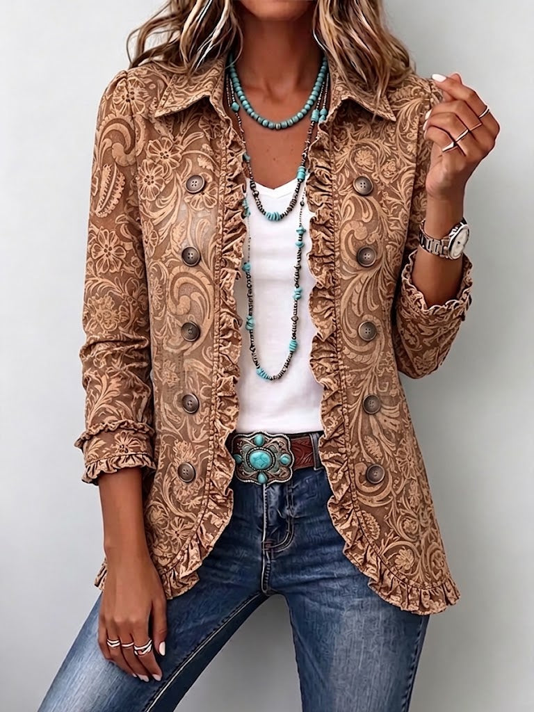 Concepción Concepcion Jacket Floral Vintage With Ruffles – Sienna Noosa