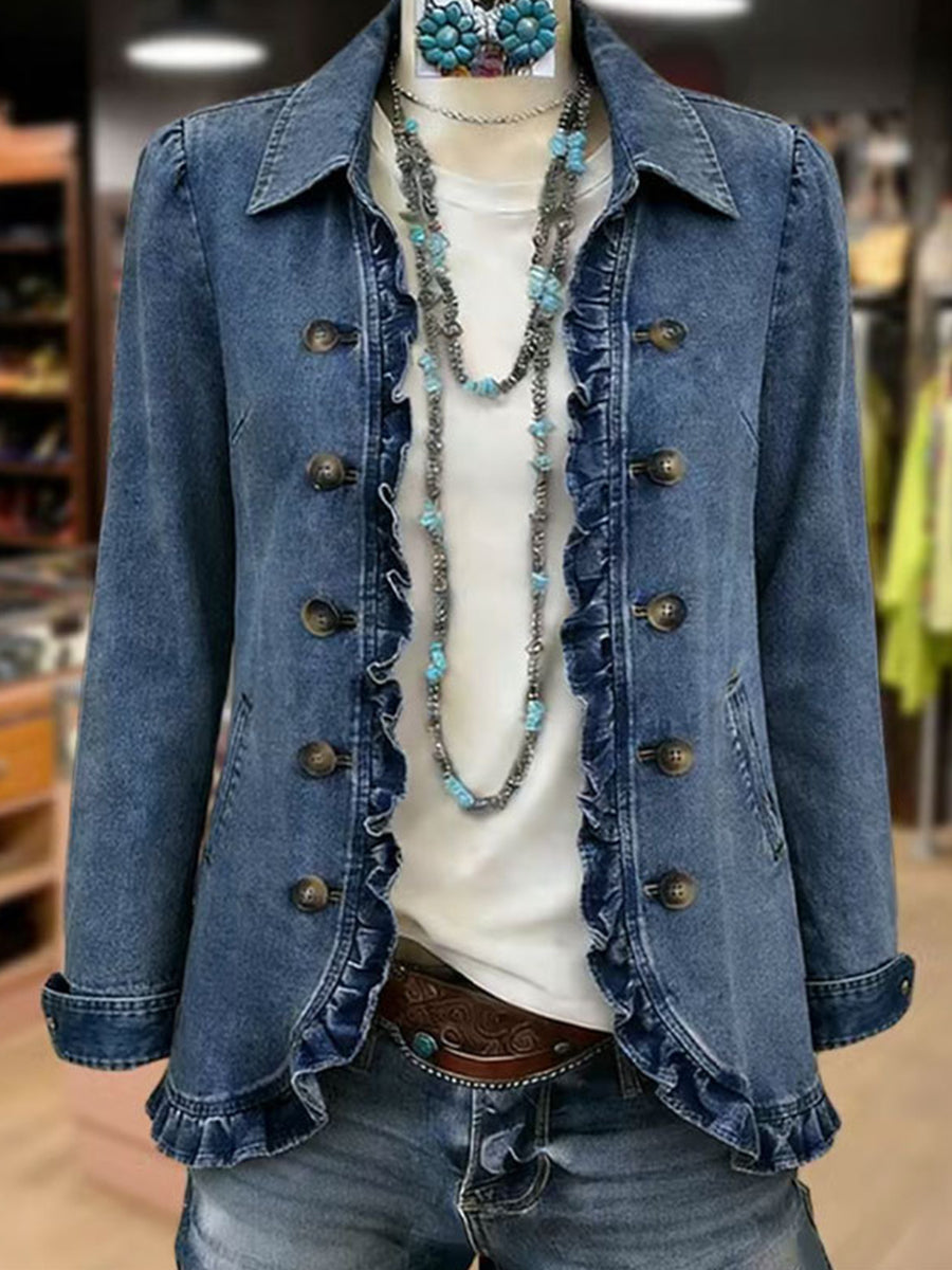 Rosario Jacket With Ruffles – Sienna Noosa
