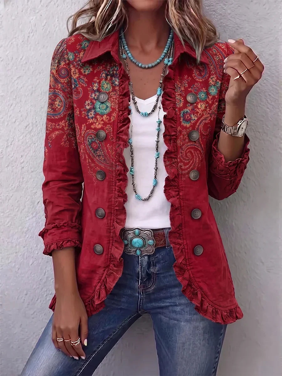 Inmaculada Jacket Paisley With Ruffles – Sienna Noosa