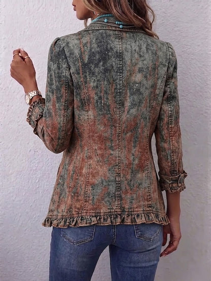 Benita Jacket Ombre Texturizado With Ruffles – Sienna Noosa