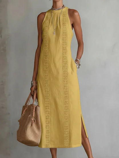 Valeria Leonie Tidlos Maxiklanning Med Elegant Krage – Sienna Noosa