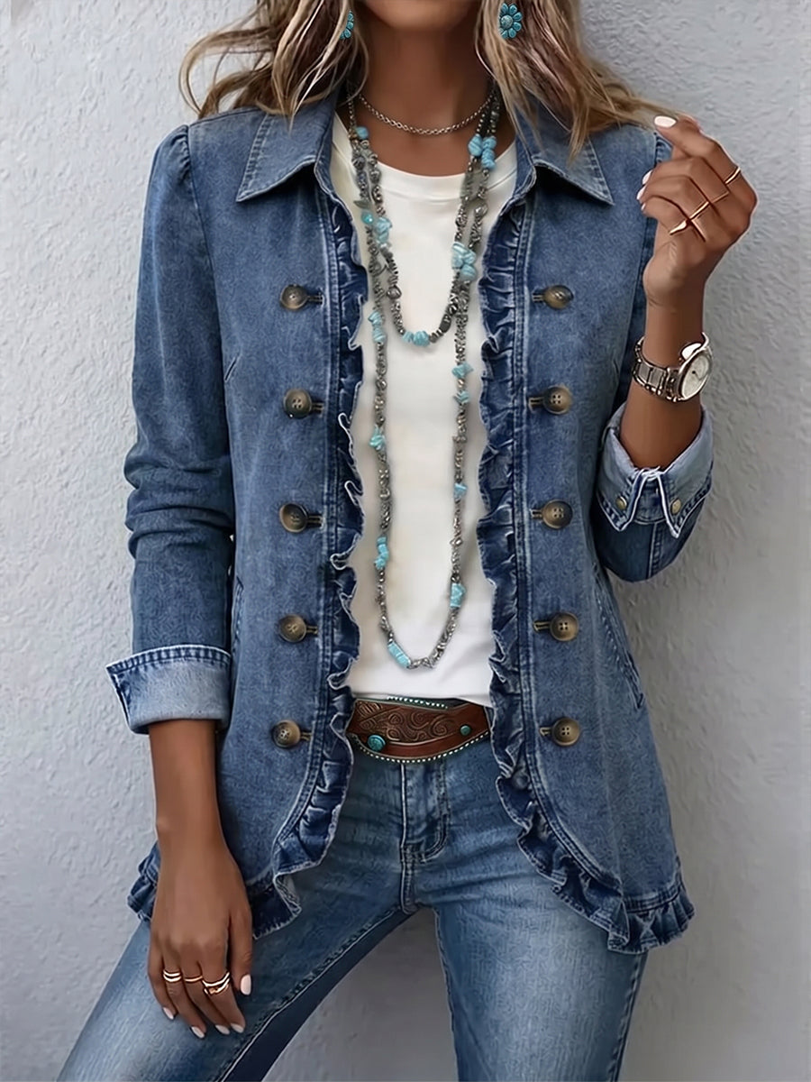 Rosario Jacket With Ruffles – Sienna Noosa