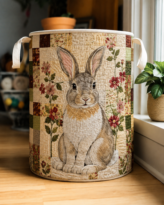 Beatrice Quilted Laundry Basket Rabbit – Sienna Noosa