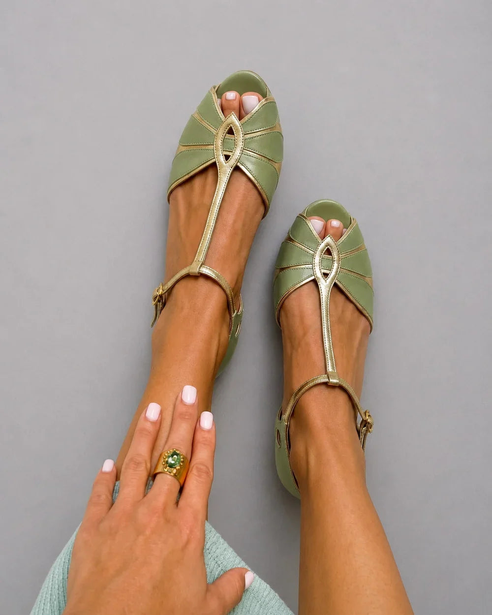 Elena Sandals Flat Suede With Punta Open – Sienna Noosa