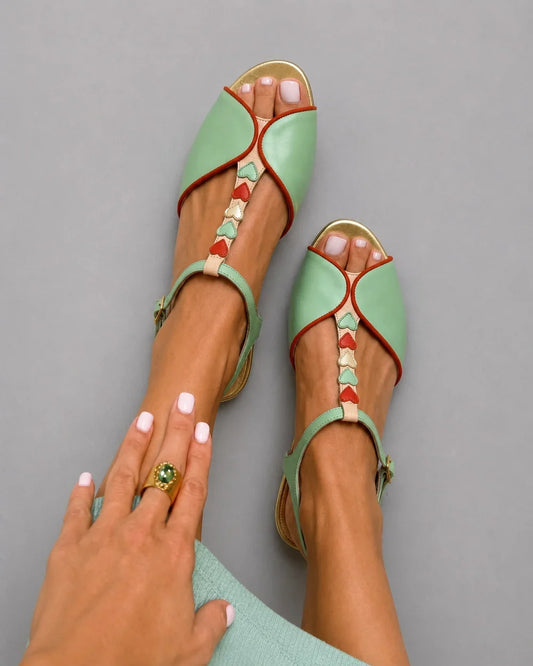 Clara Bailarinas Suede With Punta Open In Beige And Gold – Sienna Noosa
