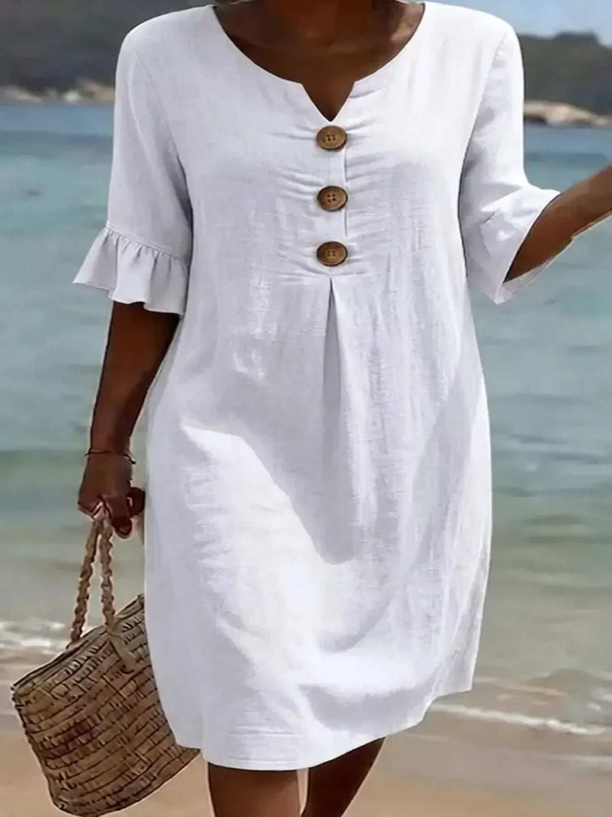 Dress Long Minimalist Green Olive – Sienna Noosa