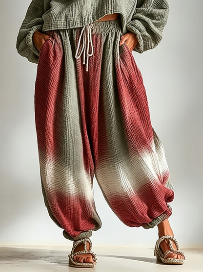 Leonor Bohemian Style Loose Casual Ombre Design Two-Piece Matching Set – Sienna Noosa