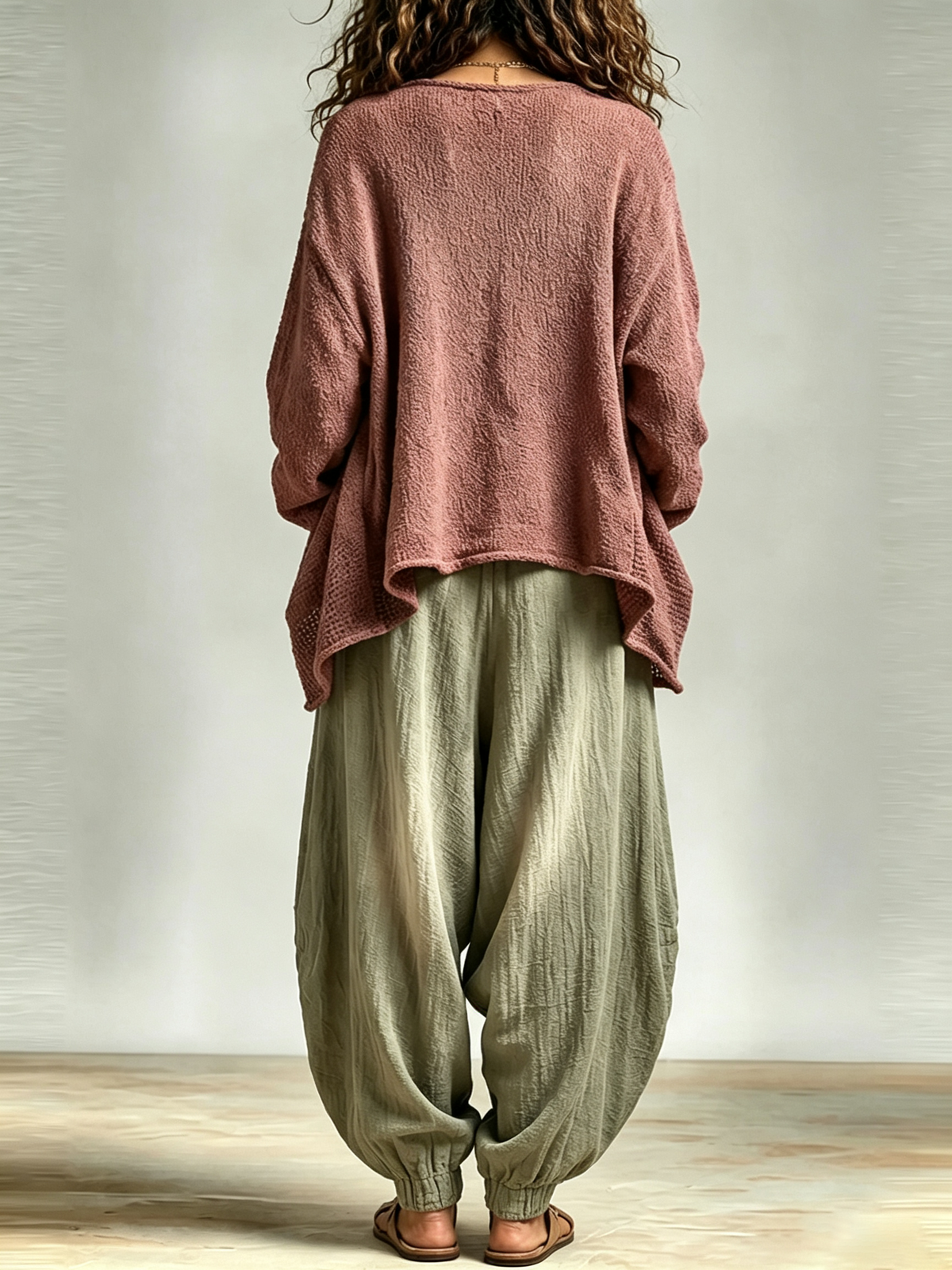 Ariadna Tank Top Harem Pants and Knit Cardigan Casual Three Piece Set – Sienna Noosa